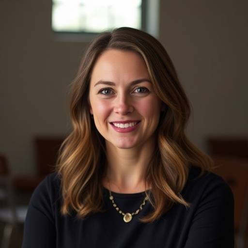 Portrait of Emily Carter, Co-founder and Creative Director of Starlight Cinema